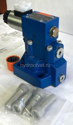 DBW20B2-5X/200XCG24N9K4 - Предохранительный клапан Ду25 с давлением настройки до 200 бар, управление - X - внешний с разгрузкой B = открыт с электроуправлением G24