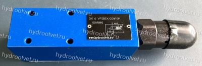 DA6VA2B5X/100FSM - Разгрузочный предохранительный клапан Ду6 с давлением настройки до 100 бар, подключение насоса в канал А